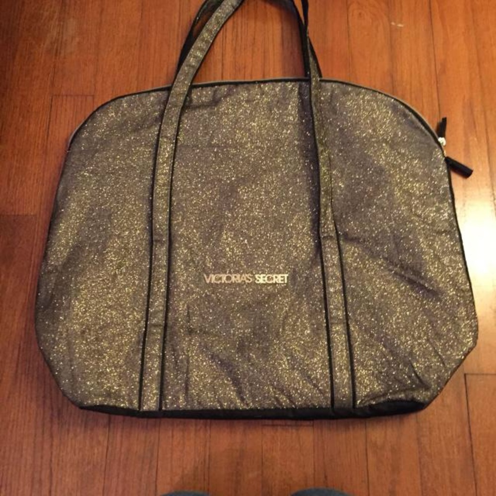 Like New Victoria’s Secret gold sparkly tote bag!